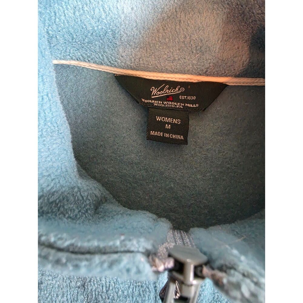 Woolrich Women's Sage Green Full Zip Fleece Outerwear Vest Size Medium